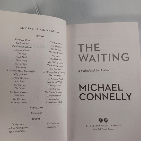Michael Connelly The Waiting Book NEW Hardback A Ballard & Bosch Novel -English - Picture 11 of 15